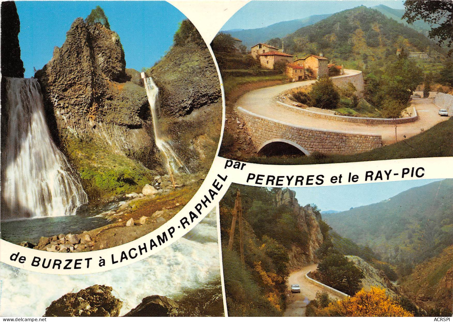 LES CASCADES DU RAY PIC Et La Magnifique Route De Burzet A Lachamp Raphael 3(scan Recto-verso) MB2377 - Andere & Zonder Classificatie