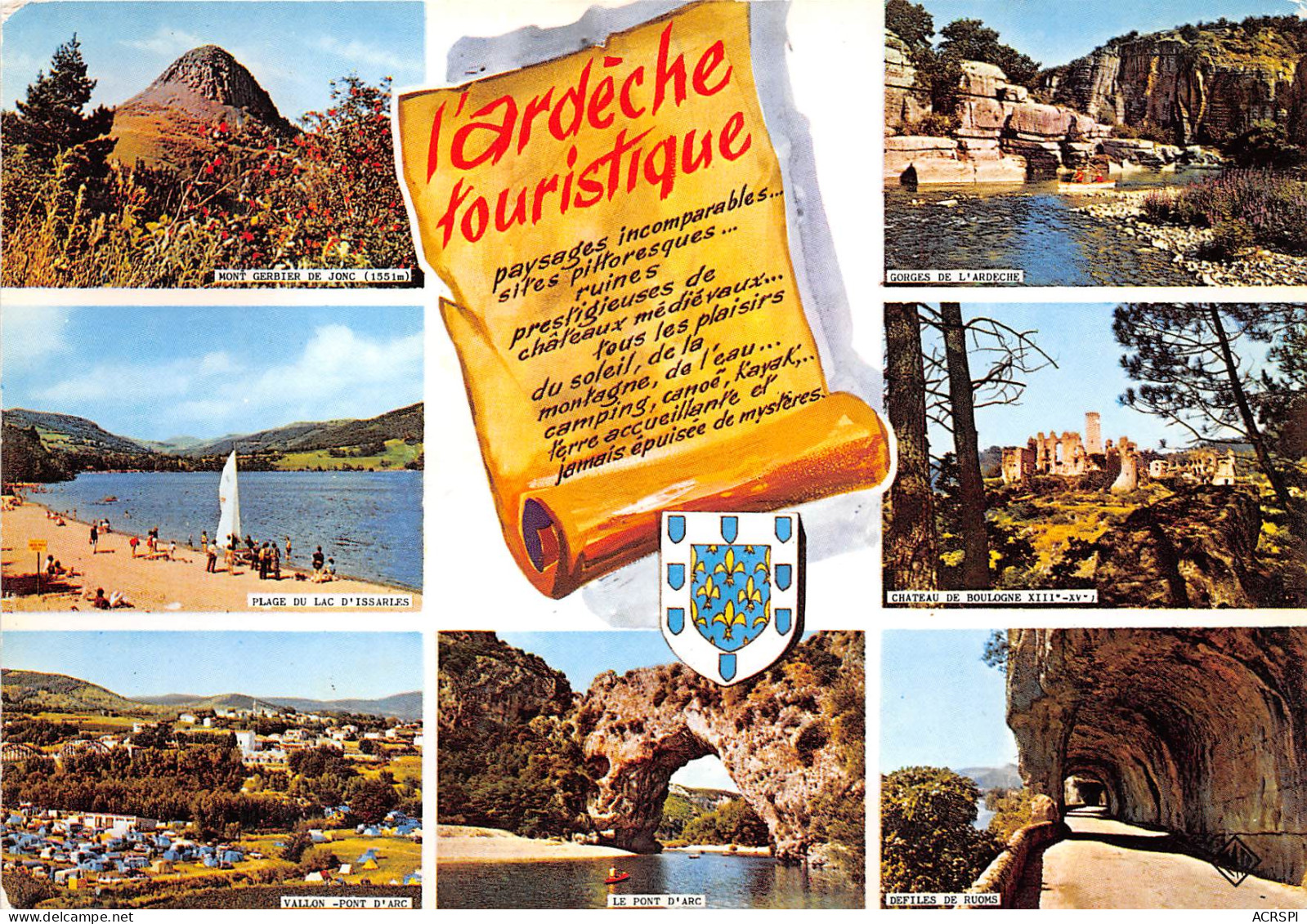 L ARDECHE TOURISTIQUE 10(scan Recto-verso) MB2377 - Other & Unclassified
