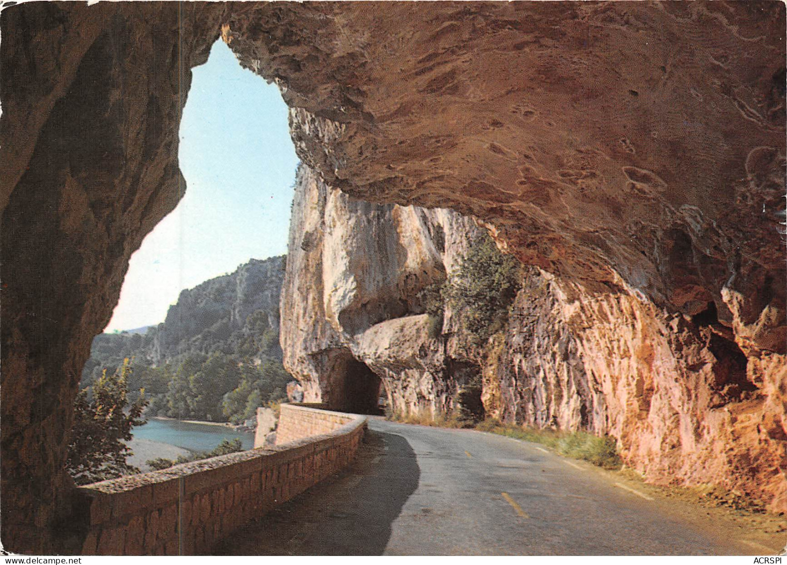 LES GORGES DE L ARDECHE Tunnel Sur La Route Du Pont D Arc 23(scan Recto-verso) MB2377 - Other & Unclassified