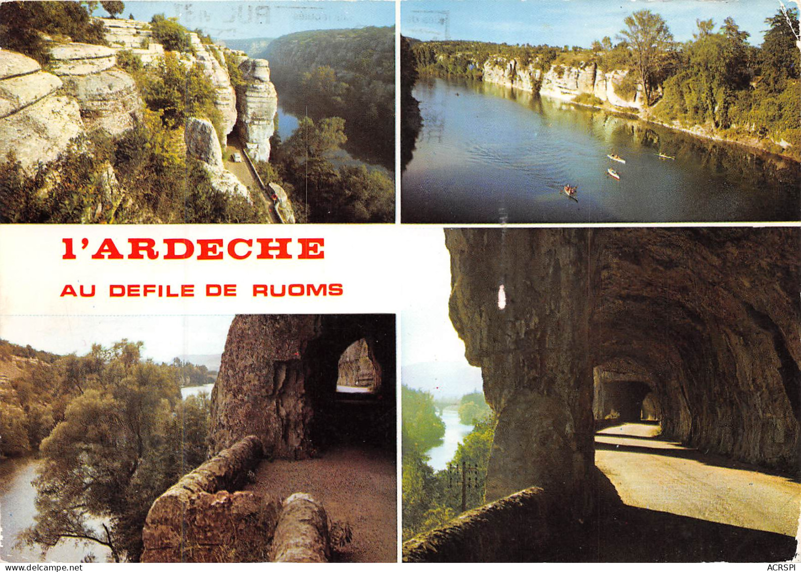 LES GORGES DE LA RDECHE Le Defile De Ruoms 24(scan Recto-verso) MB2377 - Autres & Non Classés