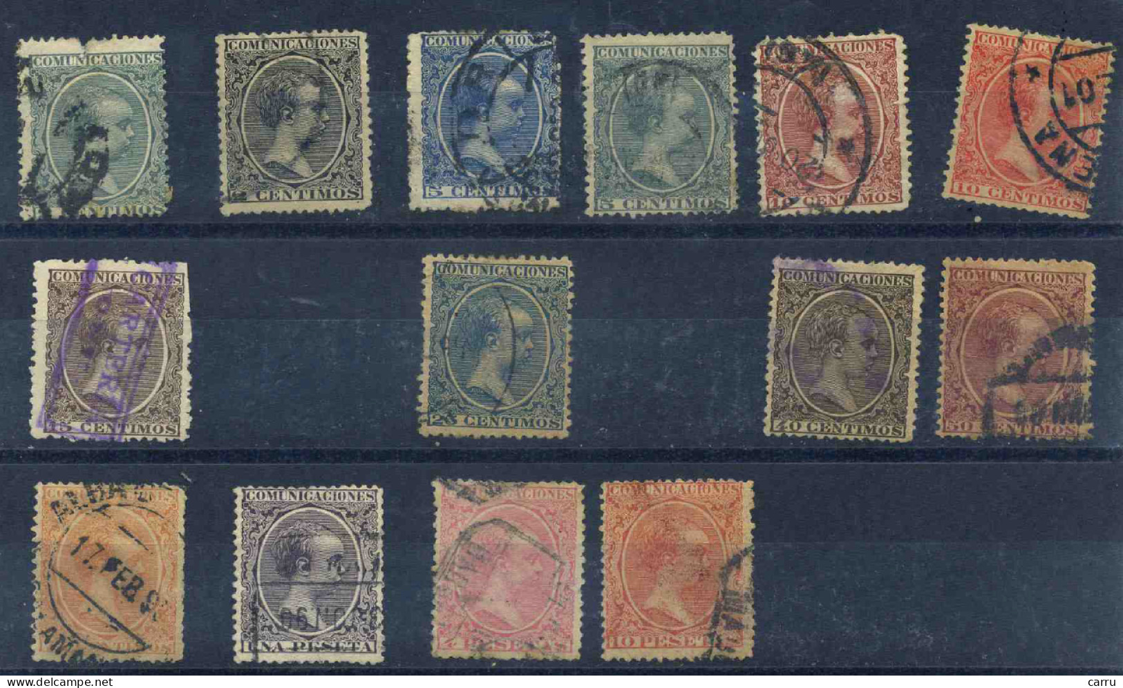 España - 1899-1899 (Pelón, Serie Corta, Usado) - Unused Stamps