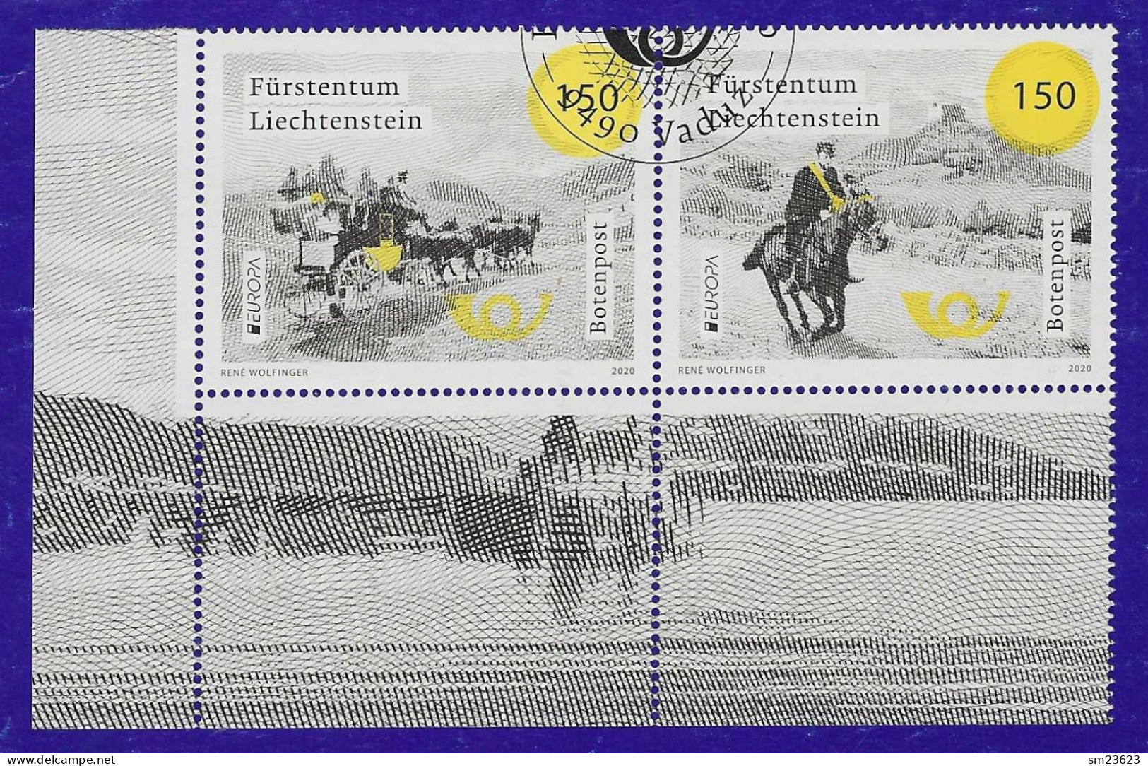 Liechtenstein  2020  Mi.Nr. 1971 / 72 , EUROPA  CEPT Botenpost - Gestempelt / Fine Used / (o) - 2020