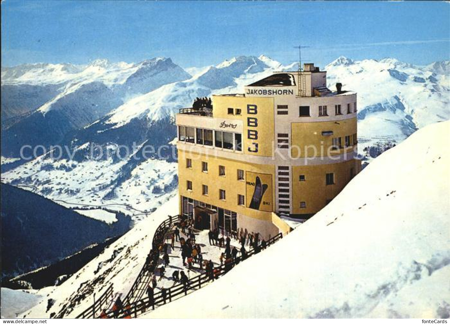 12502383 Davos GR Blick Vom Jakobshorn Davos Platz - Autres & Non Classés