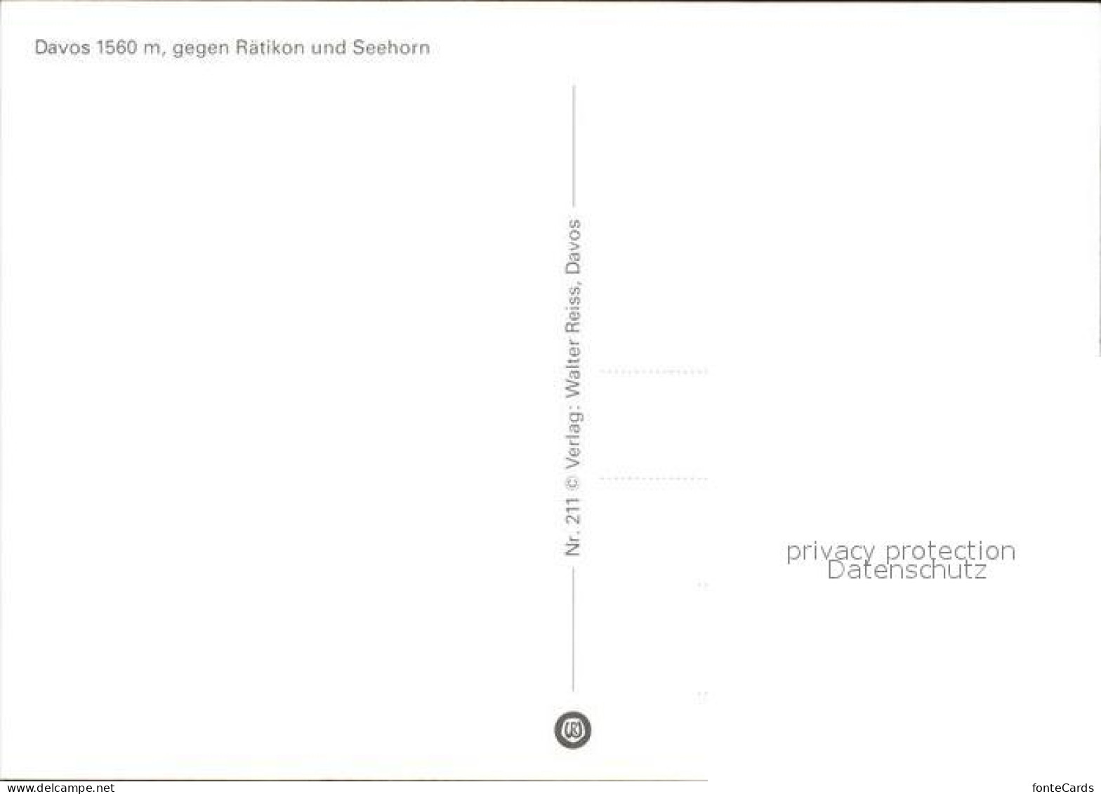 12501954 Davos Dorf GR Raetikon Seehorn Davos - Other & Unclassified