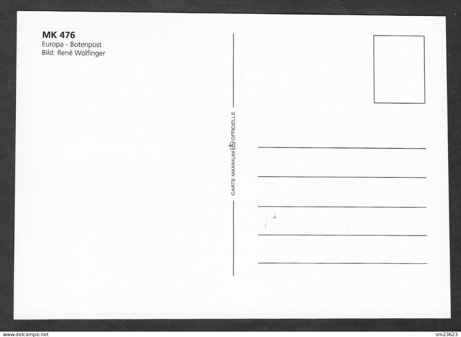 Liechtenstein  2020  Mi.Nr. 1971 , EUROPA  CEPT Botenpost - Maximum Card - Ersttag Vaduz 2. März 2020 - 2020