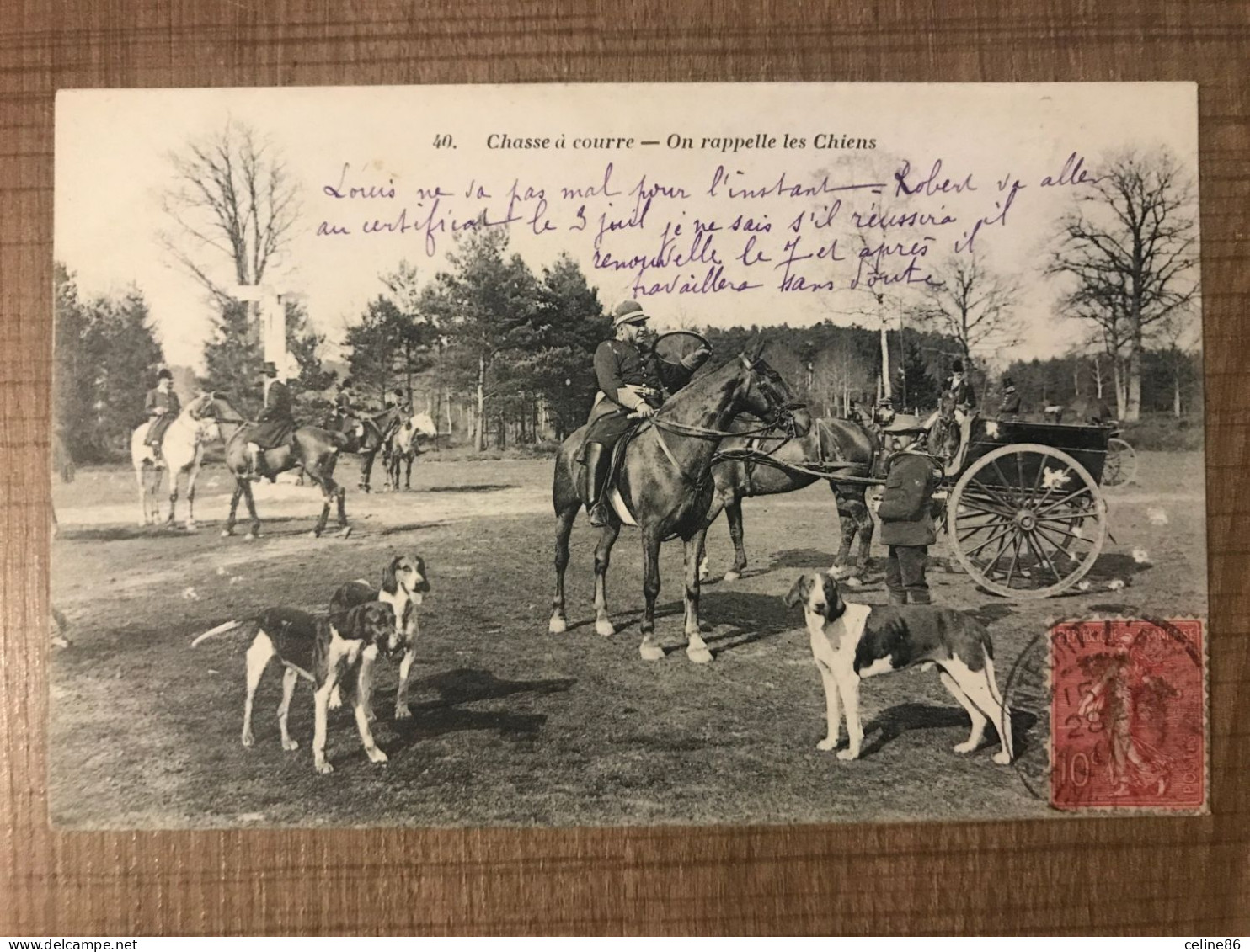 Chasse à Courre On Rappelle Les Chiens - Jagd