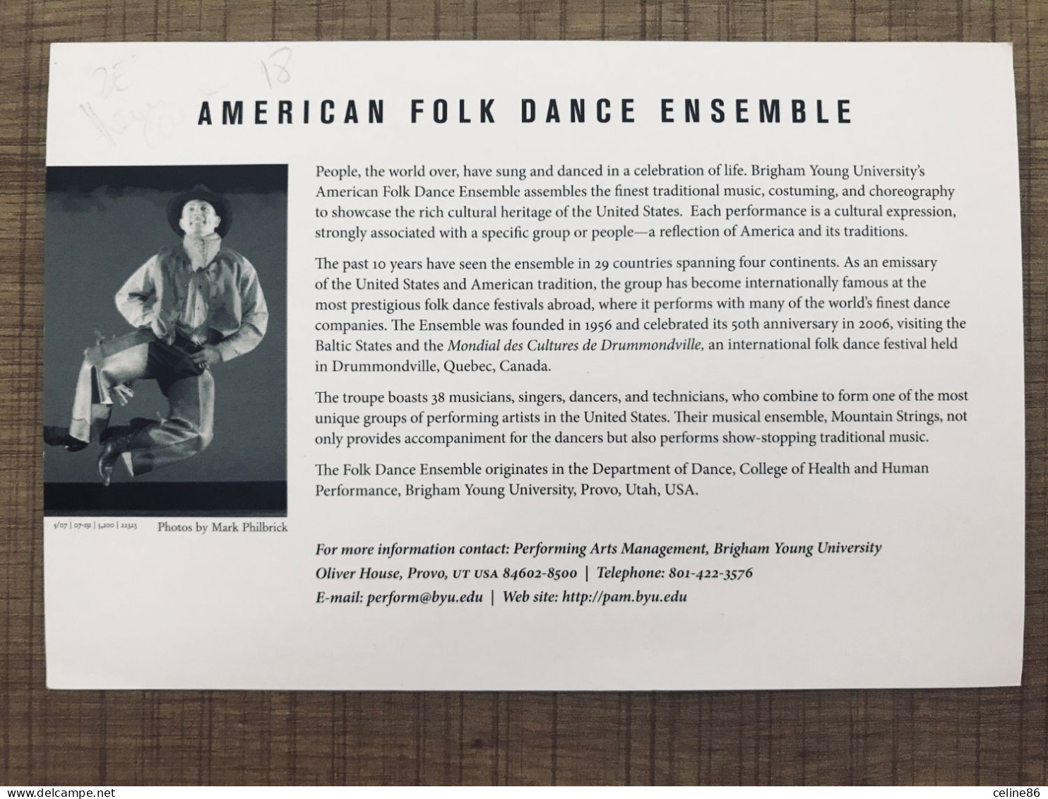 AMERICAN FOLK DANCE ENSEMBLE  - Muziek En Musicus