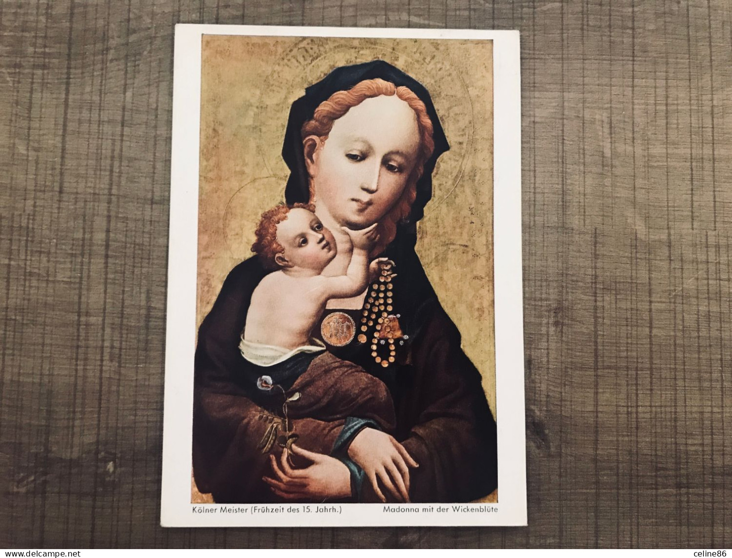 Kolner Meister Madonna Mit Dir Wickenblute - Virgen Mary & Madonnas