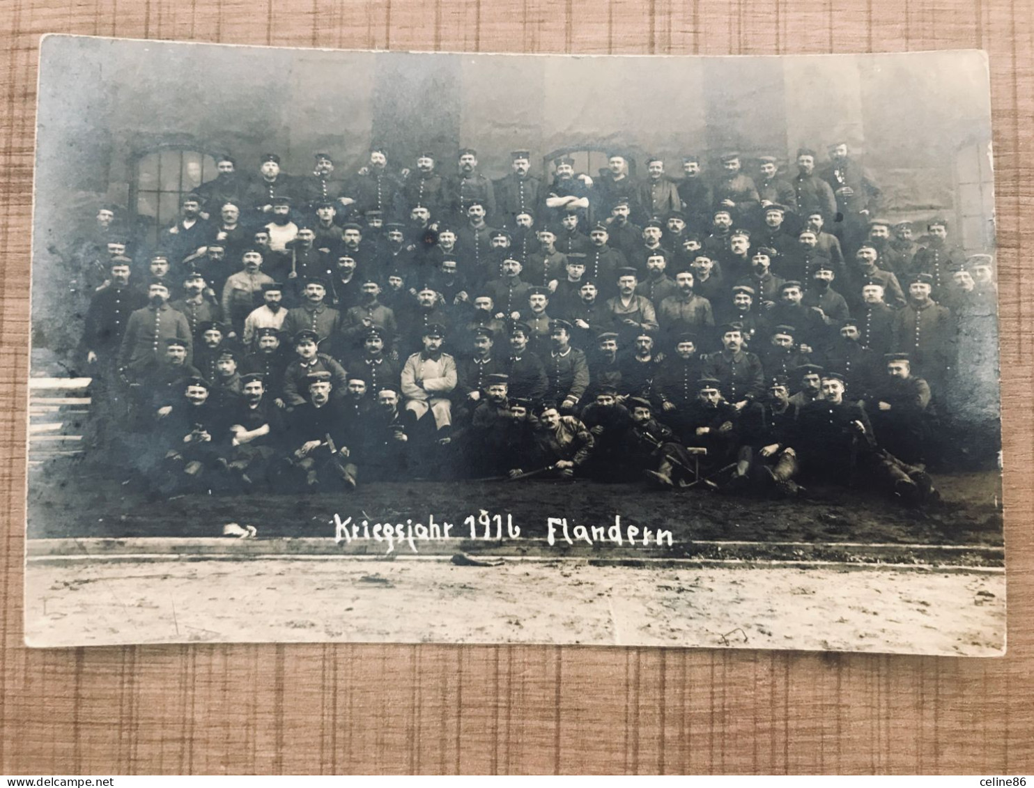 Kriegsjahr 1916 Flandern Groupe De Soldats - Regiments