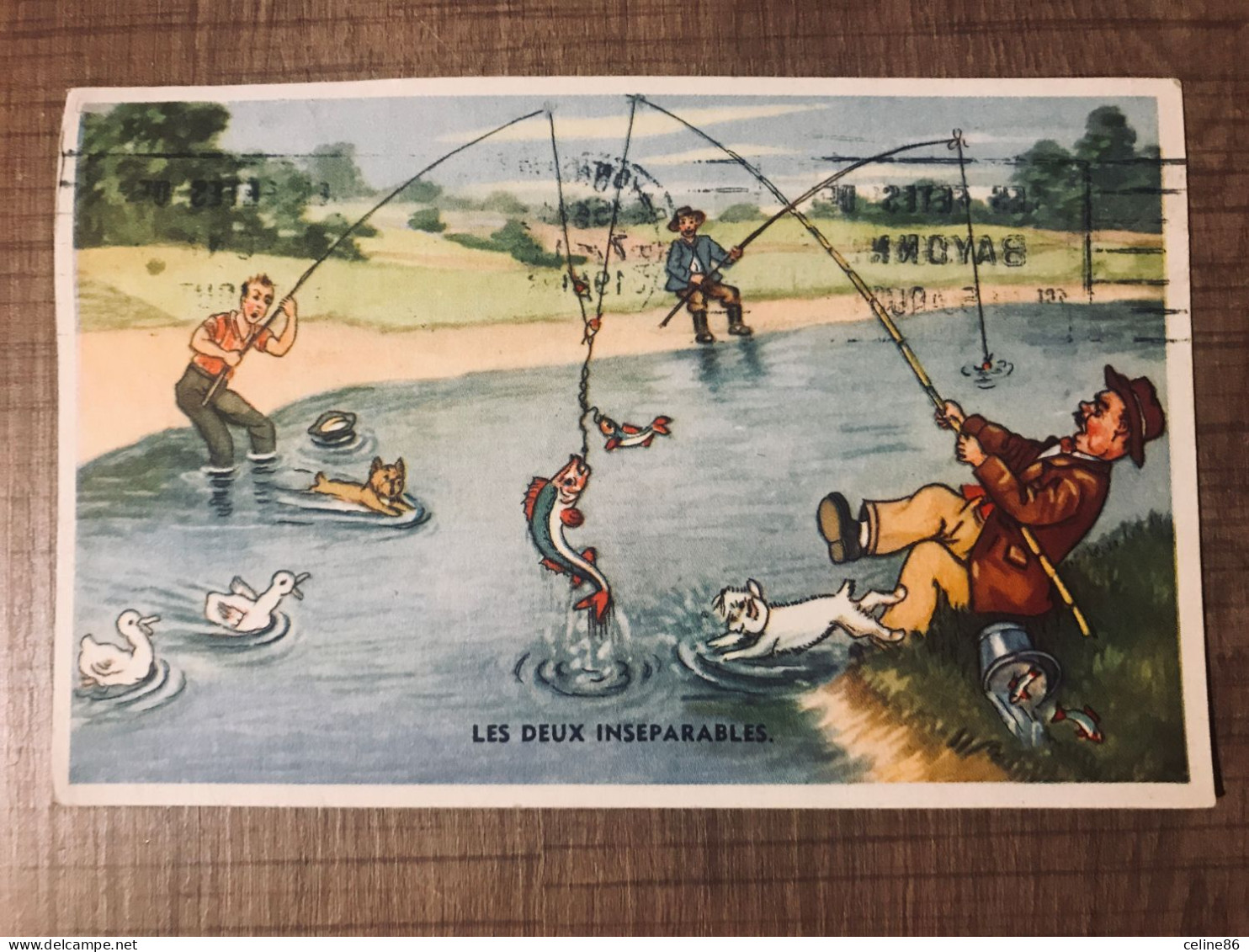 Les Deuc Inséparables Hommes Pêche Poissons - Unclassified