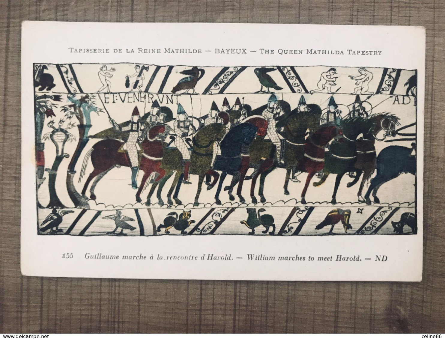 Tapisserie De La Reine Mathilde BAYEUX Guillaume Marche à La Rencontre D'Harold - Histoire