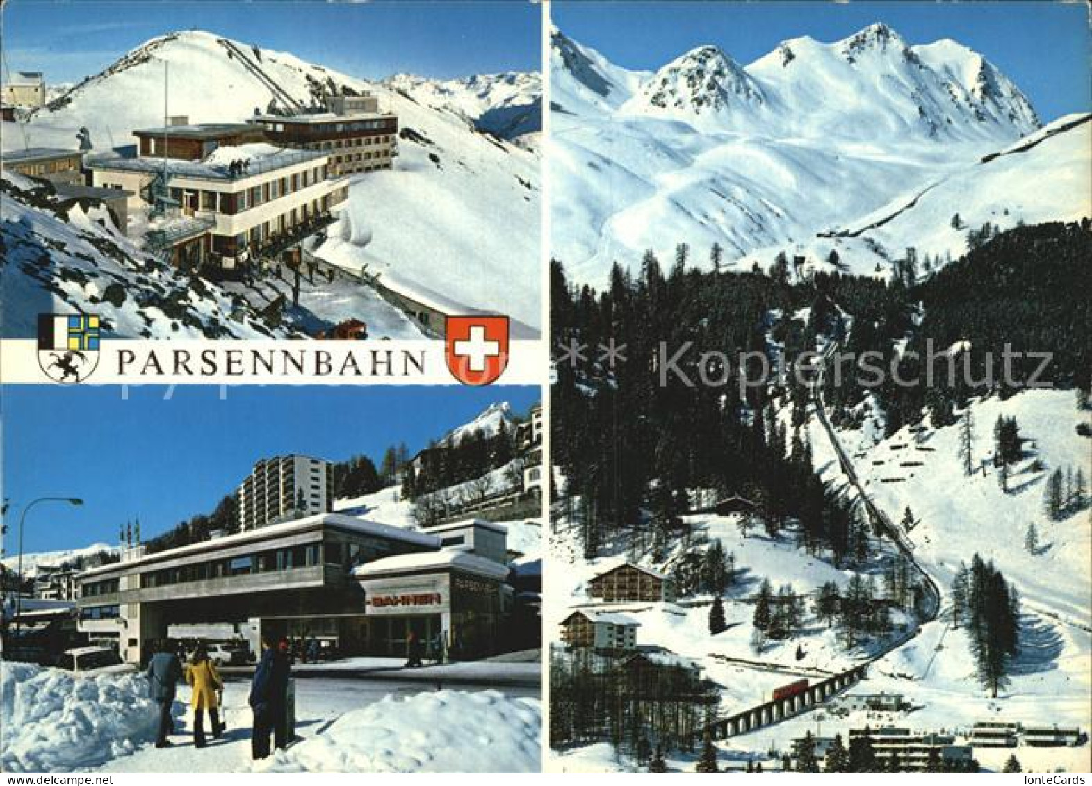 12496394 Parsenn Parsennbahn Bergstation Panorama Parsennfurgga - Other & Unclassified