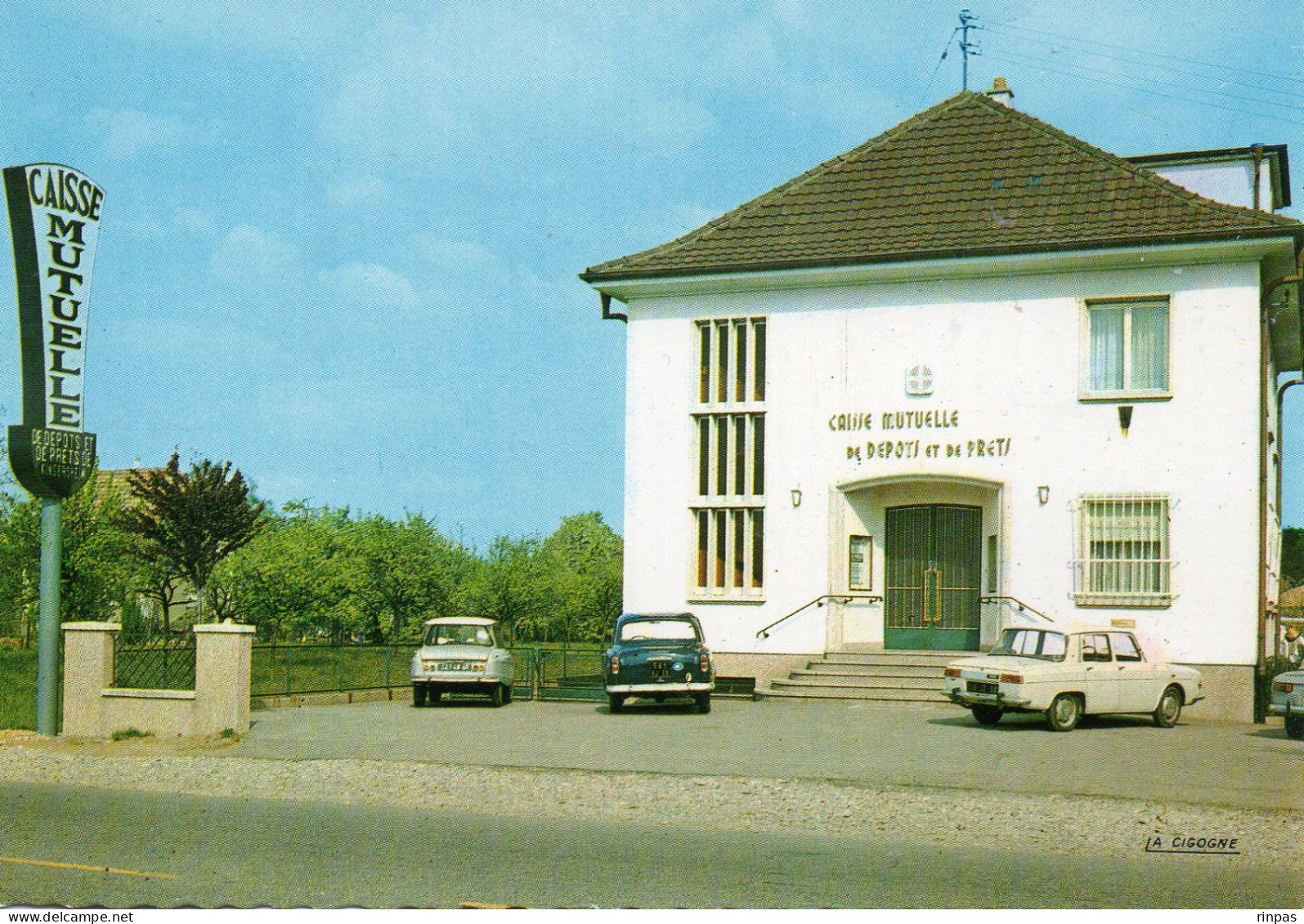 (68) KINGERSHEIM Caisse Mutuelle Et Dépots Et De Prets Banque  Architecte Eisenbraun Voiture Auto Car 403 R8  ( Haut Rh - Sonstige & Ohne Zuordnung