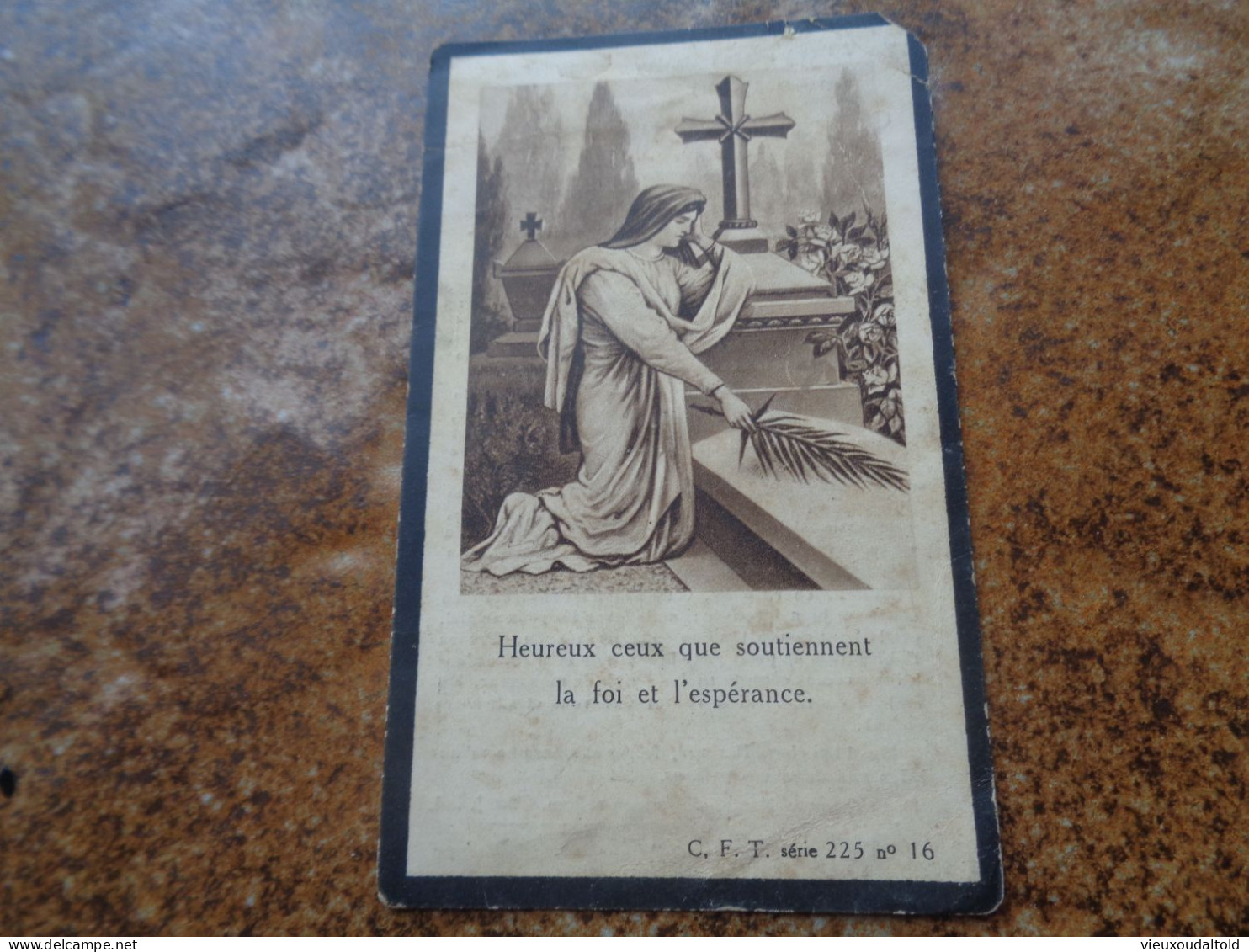 Doodsprentje/Bidprentje  Germaine VERLINDE   ST-Genois 1910-1932  (ép Léon HERRIER) - Religione & Esoterismo