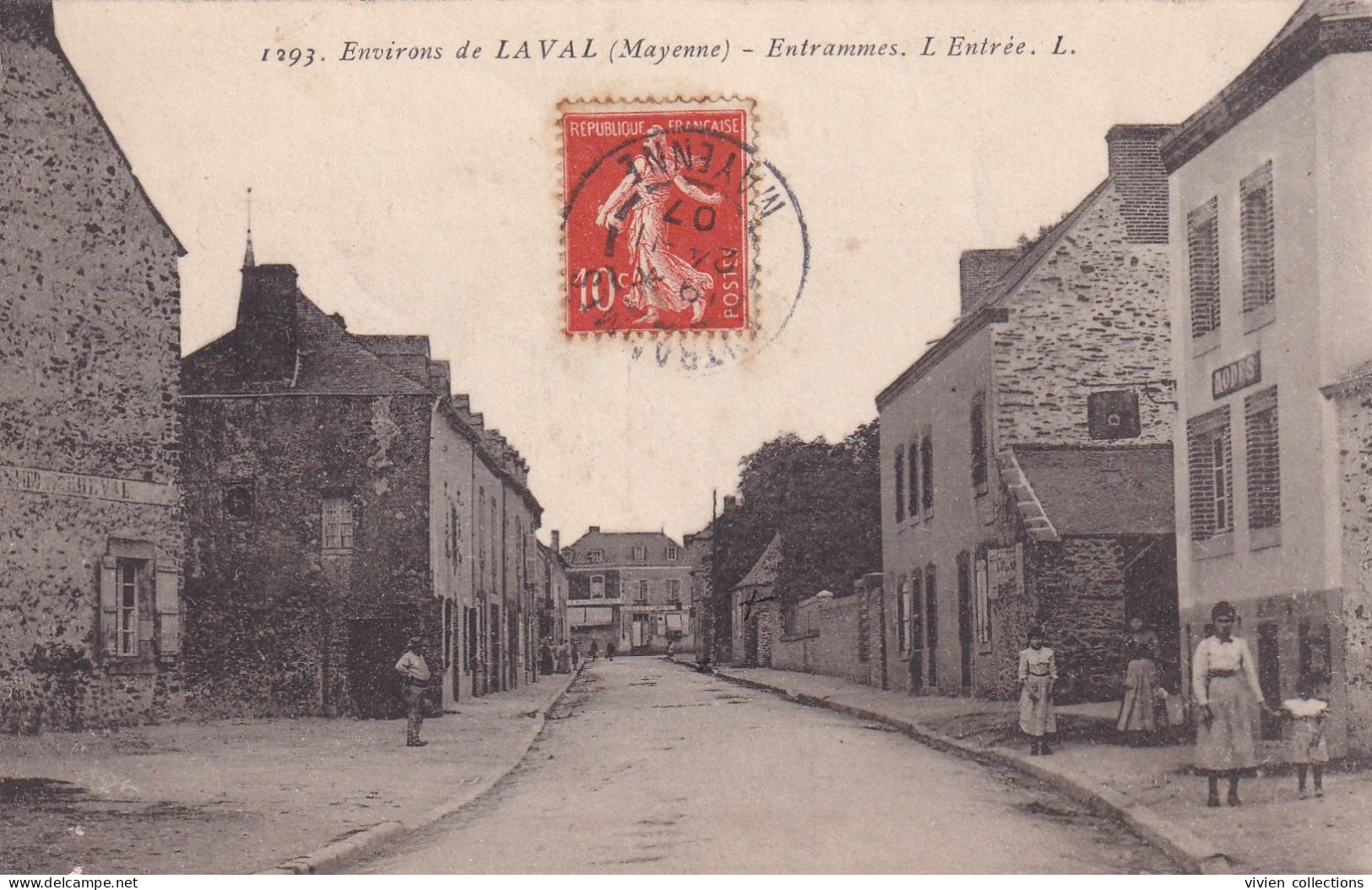 Environs De Laval (53 Mayenne) Entrammes L'entrée - édit. L. N° 1293 Circulée 1907 - Laval