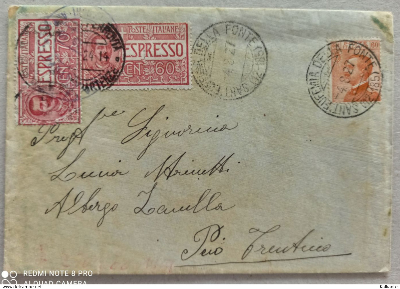 1927 - Lettera Viaggiata Con Affrancatura Espresso Da 60c + 70c - Exprespost