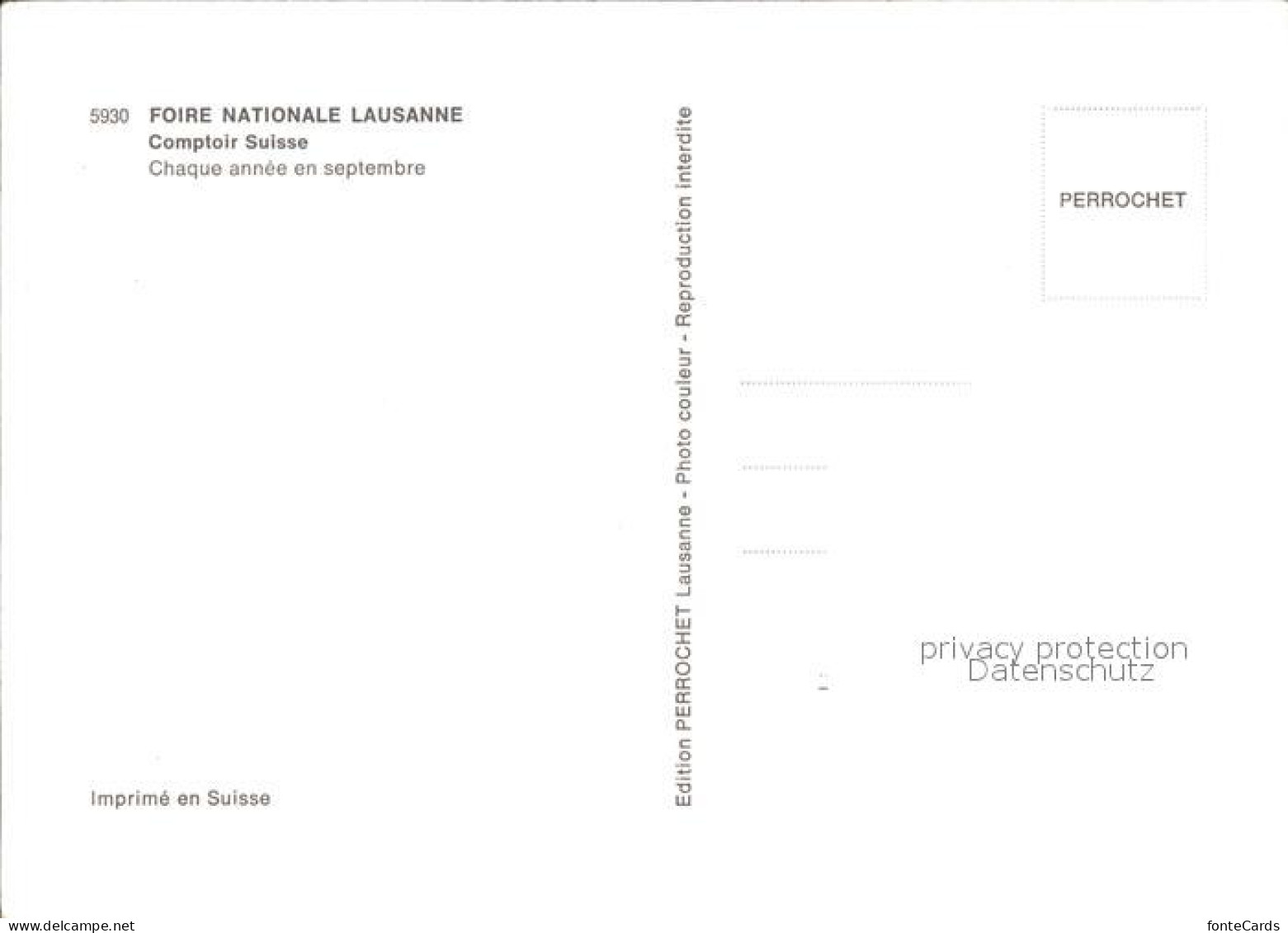 12495338 Lausanne VD Foire Nationale Comptoir Suisse Lausanne - Autres & Non Classés