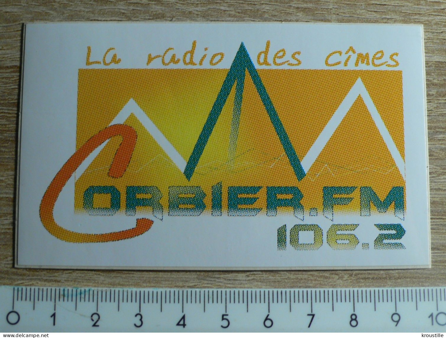 AUTOCOLLANT RADIO : CORBIER FM - LA RADIO DES CIMES - Autocollants