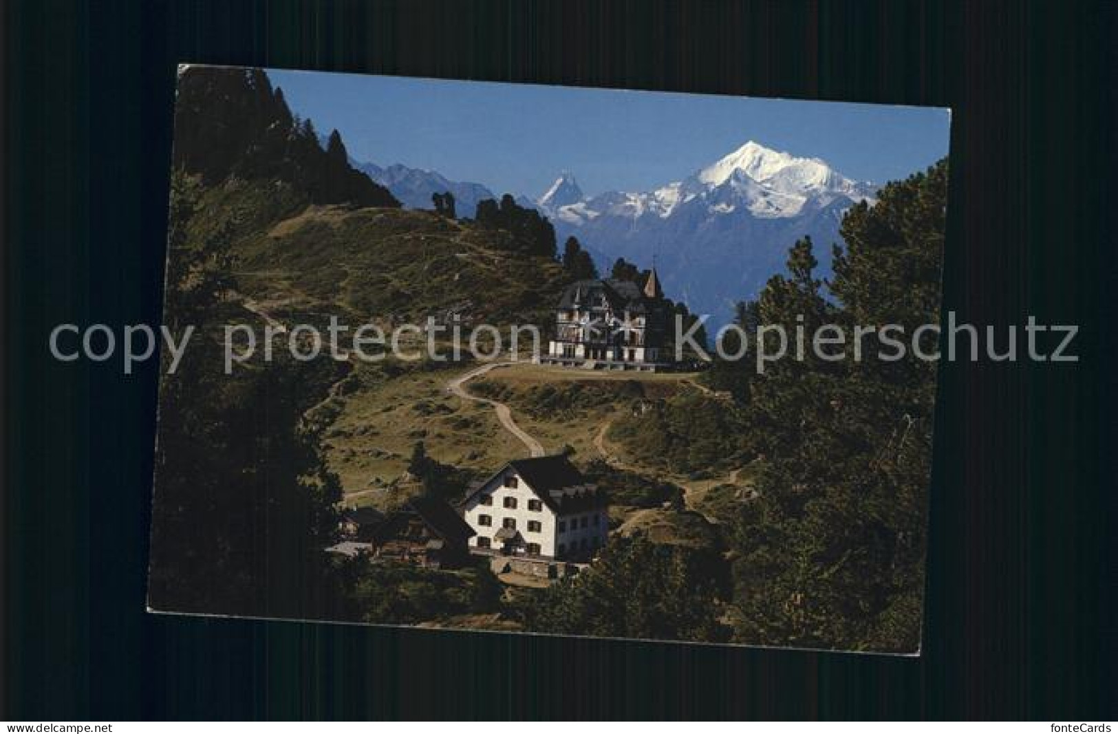 12493474 Fiesch Riederfurka Matterhorn Weisshorn Alpen Fiesch - Andere & Zonder Classificatie