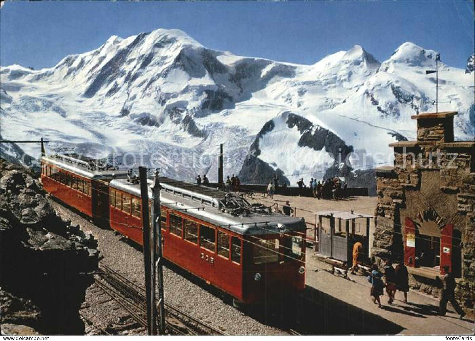 12491052 Gornergratbahn Zermatt Station Gornergrat Liskamm Castor Pollux Gornerg - Andere & Zonder Classificatie