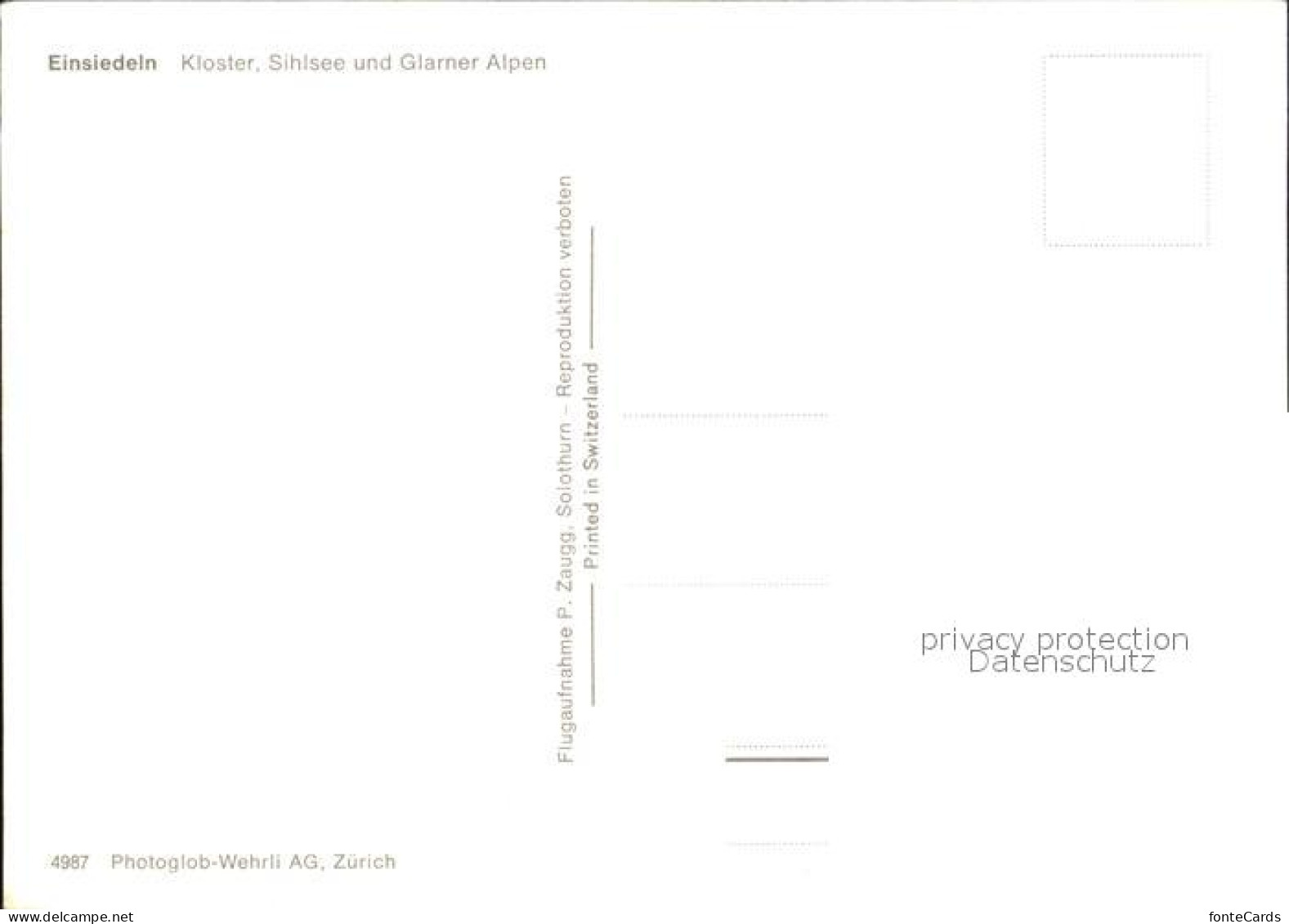 12489863 Einsiedeln SZ Kloster Sihlsee Und Glarner Alpen Fliegeraufnahme Einsied - Other & Unclassified