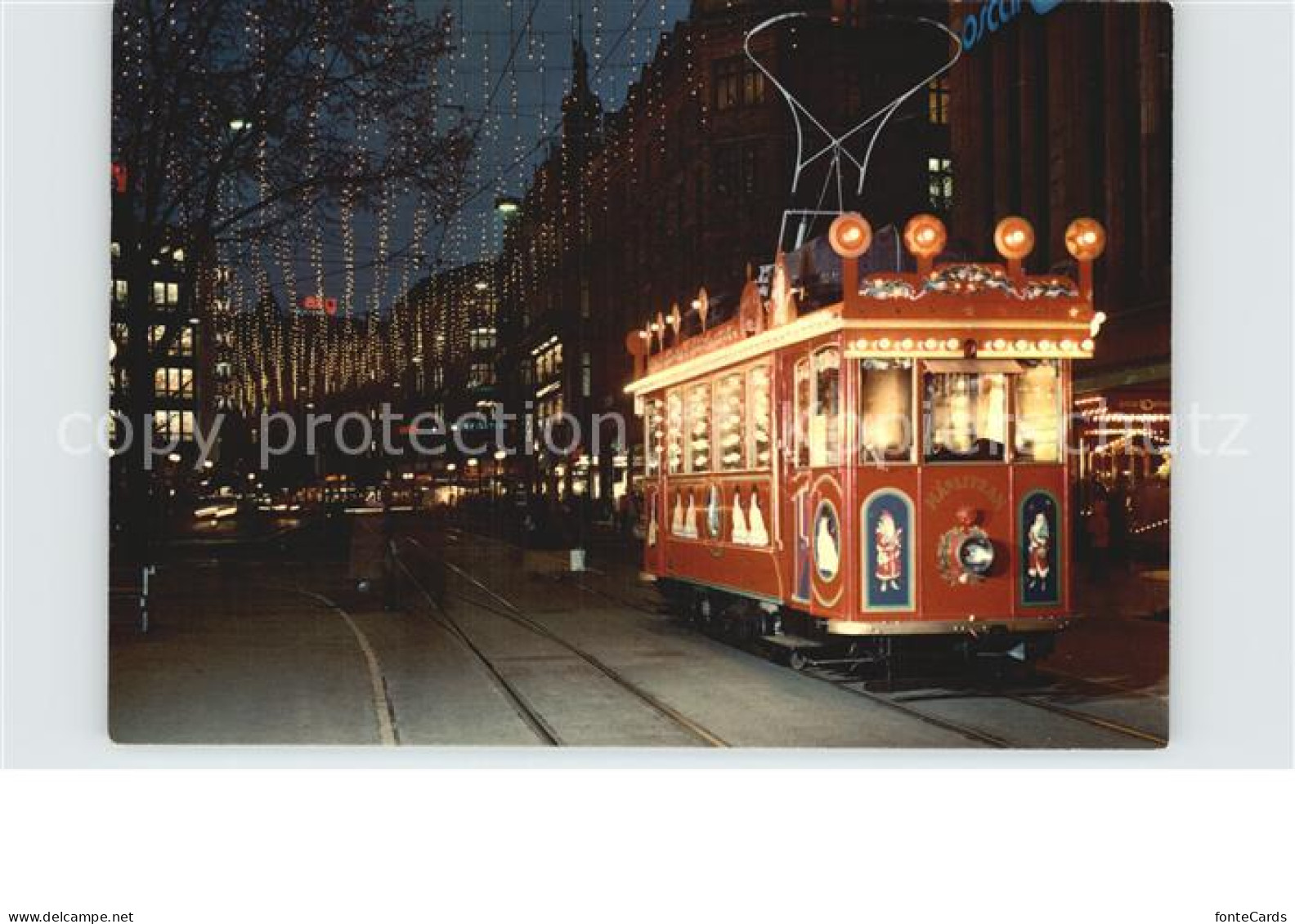 12489022 Zuerich ZH Bahnhofstrasse Maerlitram Weihnachtsbeleuchtung Zuerich - Altri & Non Classificati