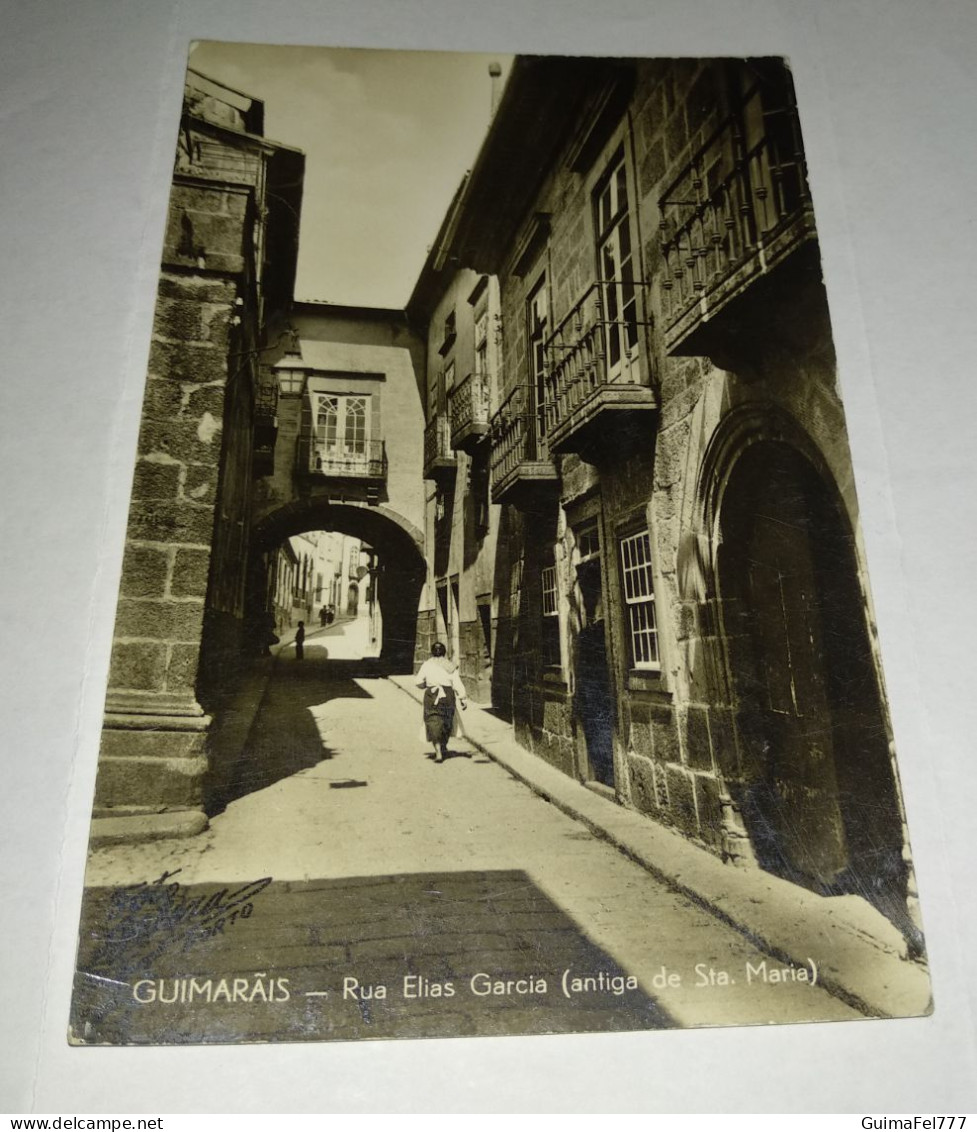 Raro Postal - Rua Elias Garcia (antiga De Stª Maria) - Guimarães - Braga