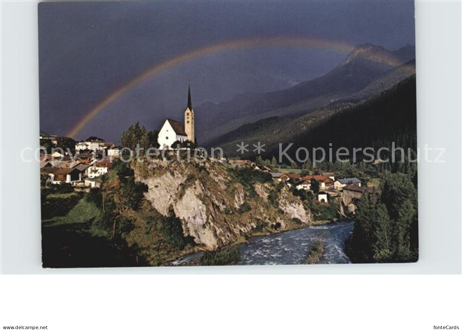 12489012 Scuol Bad Sankt Georgskirche Scuol - Autres & Non Classés