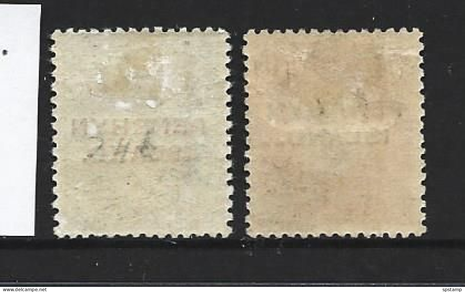 Penrhyn Island 1917 - 1920 Overprints On KGV Perf. 14 X 13.5 2&1/2d & 1/- Values FM - Penrhyn
