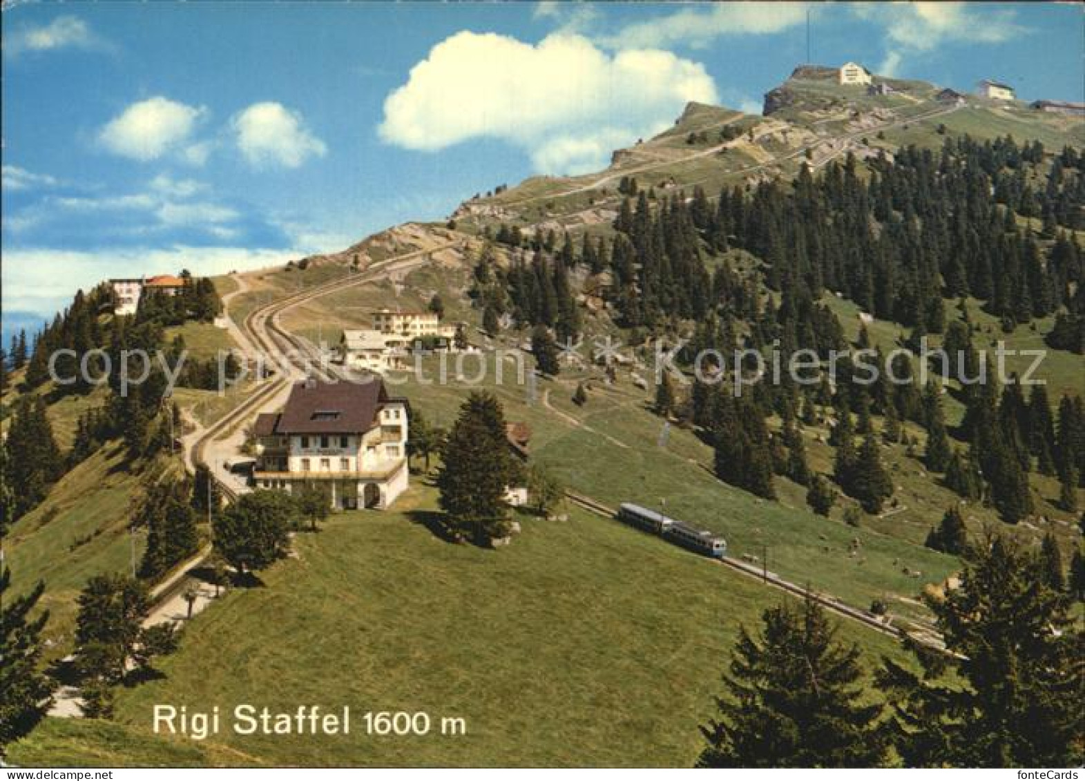 12488622 Rigi Staffel Mit Bergbahn Rigi Staffel - Autres & Non Classés