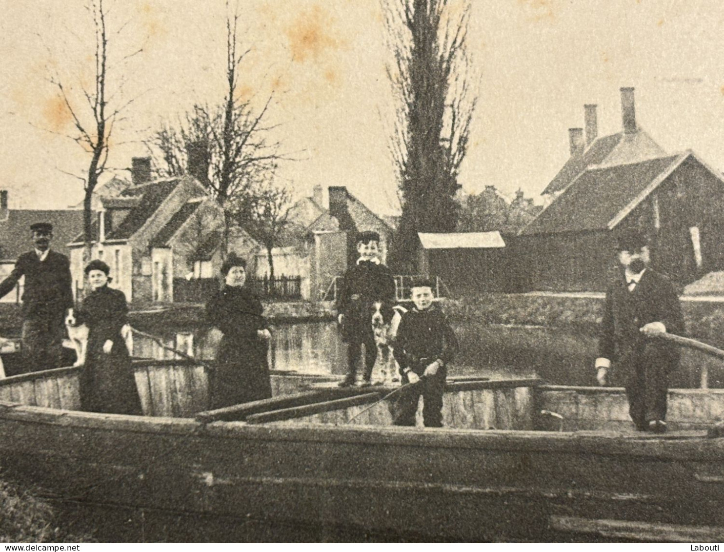 Chatillon- Coligny Lancière Du Port Ou Ancien Canal Cachet BM Voyagé Vers Viet-nam Tonkin 1910 - Chatillon Coligny