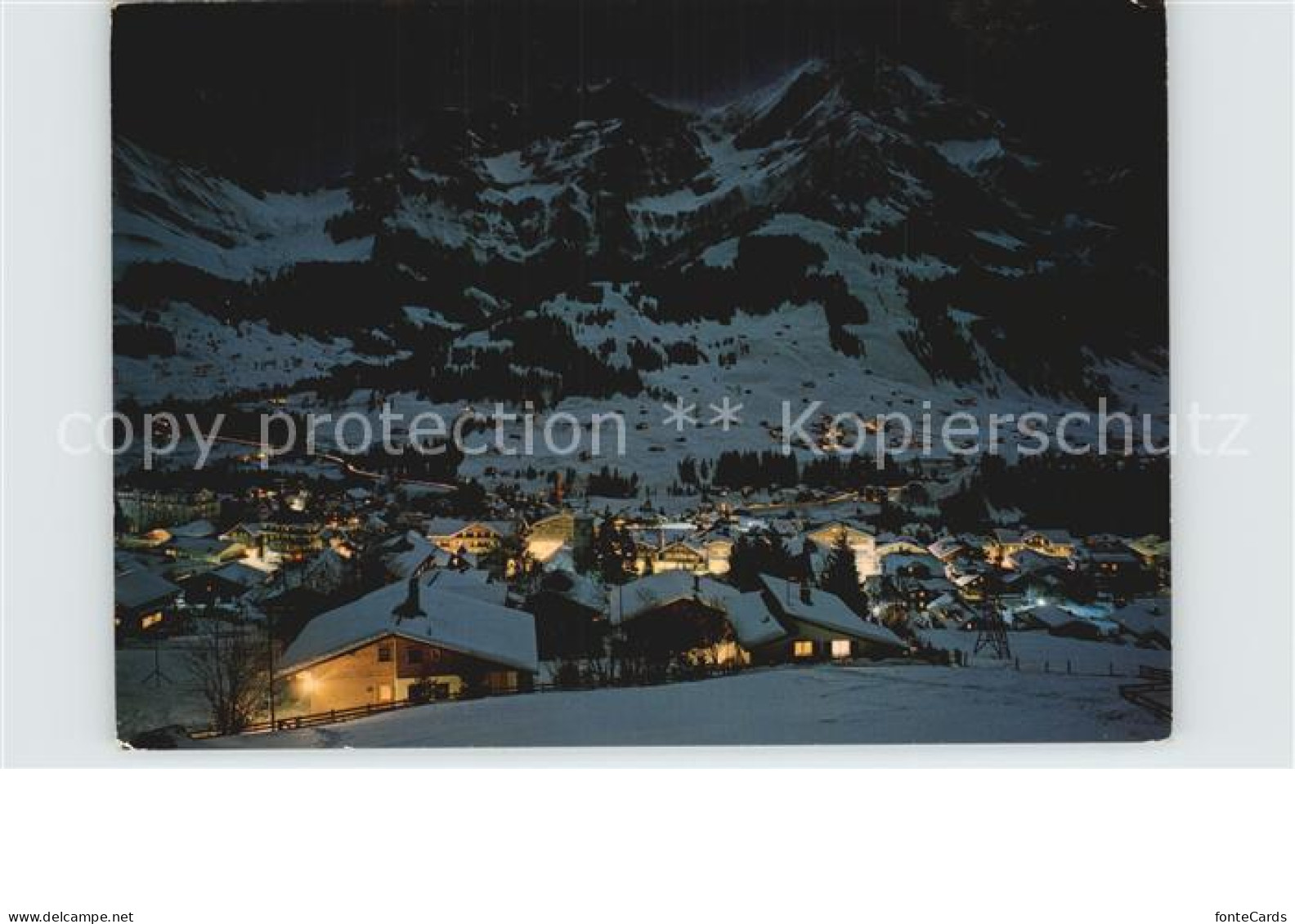 12488040 Adelboden Lohner Nachtaufnahme Winter Adelboden BE - Autres & Non Classés