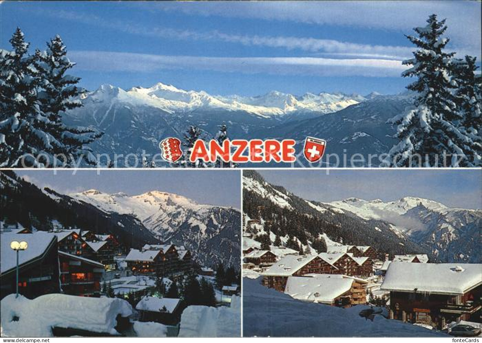 12486371 Anzere Panorama Teilansicht  Anzere - Other & Unclassified