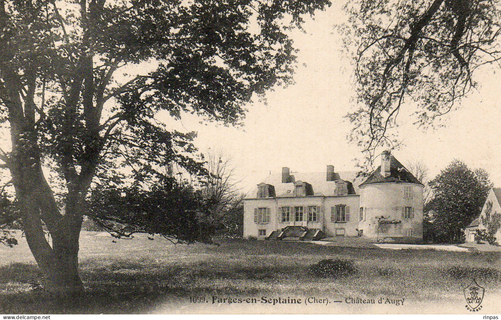 (18) FARGES EN SEPTAINE Le Chateau D'Augy Oblitéré En 1906 (Cher) (eb/bc - Sonstige & Ohne Zuordnung