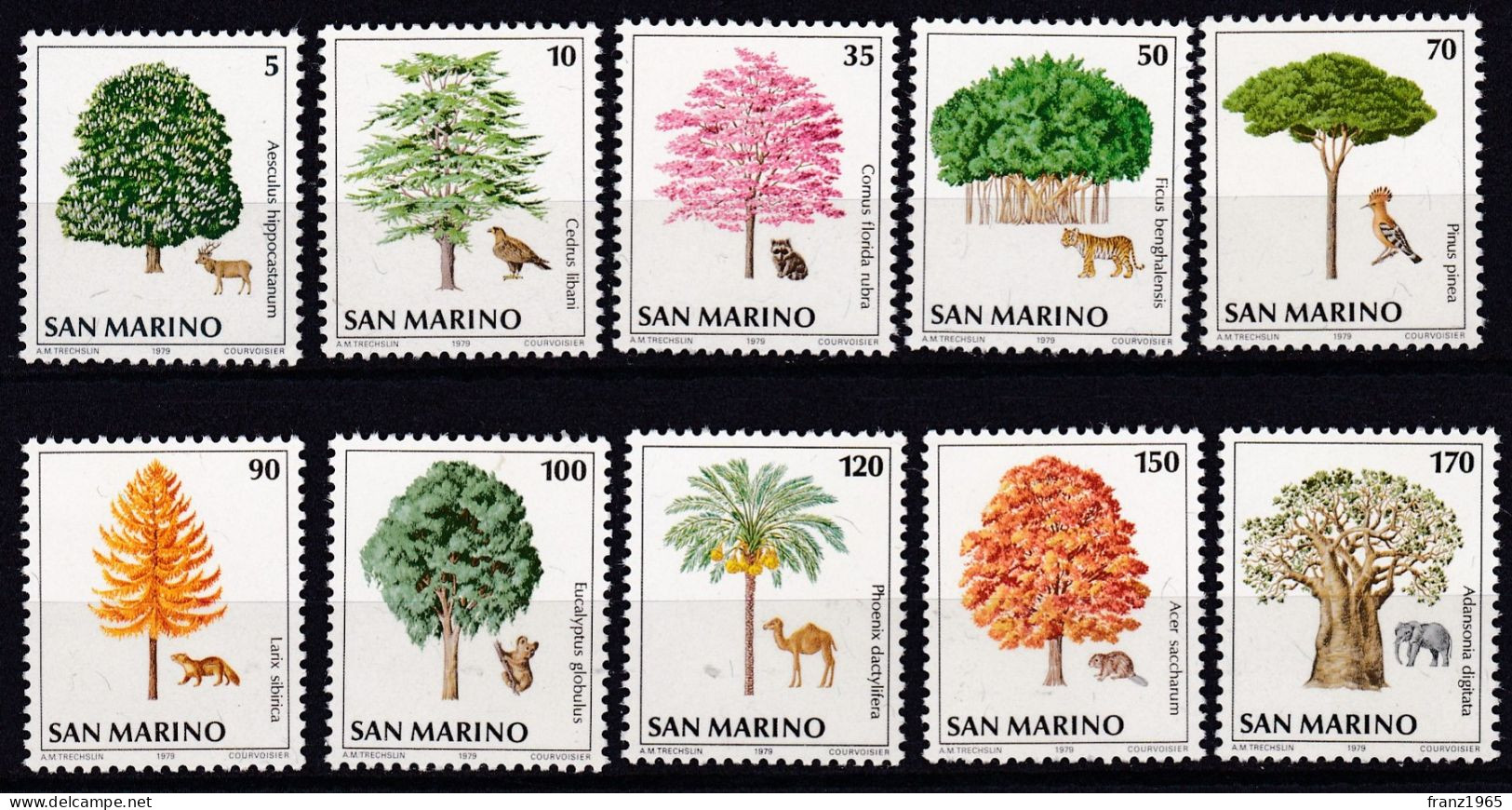 Trees - 1979 - Unused Stamps