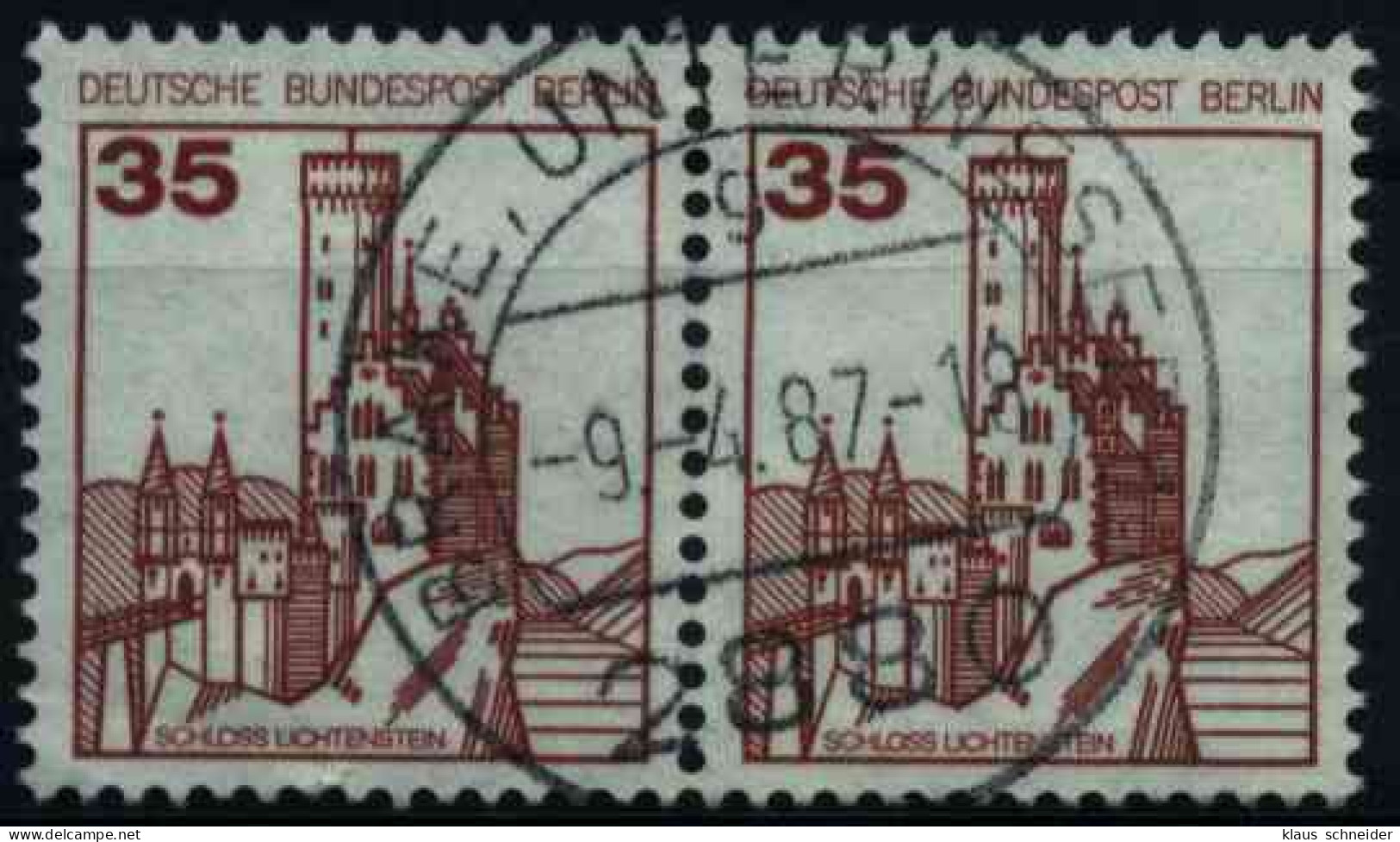 BERLIN DS BURGEN U. SCHLÖSSER Nr 673 Gestempelt WAAGR PA X0E3AD6 - Used Stamps