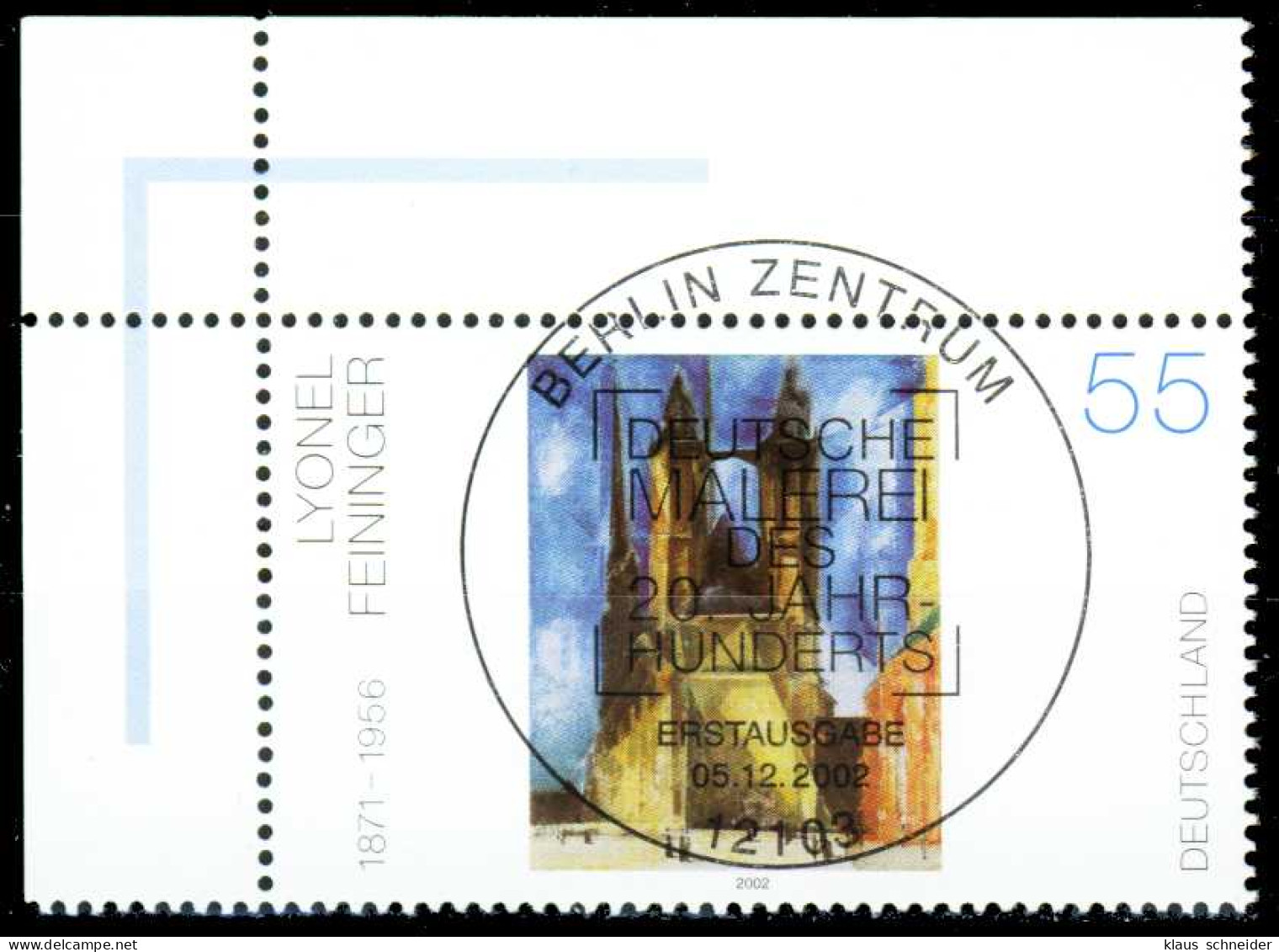 BRD 2002 Nr 2294 ESST Zentrisch Gestempelt ECKE-OLI X152212 - Used Stamps