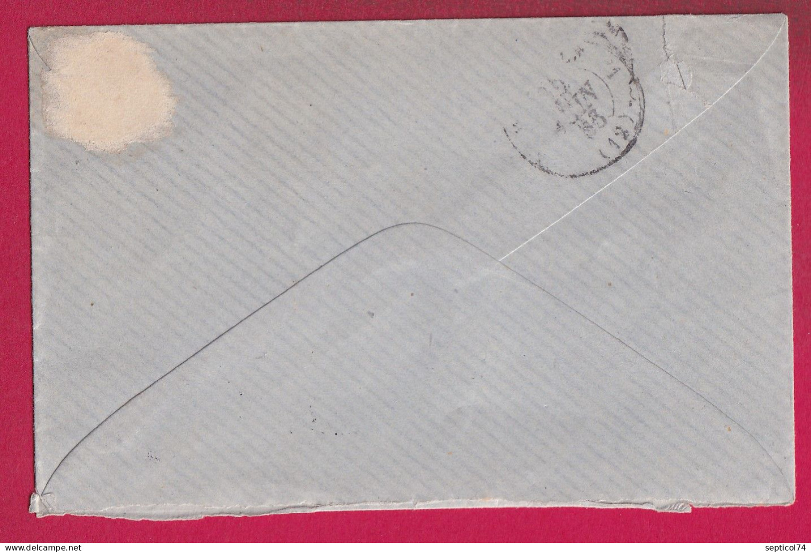 N°22 GC 2019 LA CALLE ALGERIE CAD TYPE 15 INDICE 17 POUR MARSEILLE LETTRE - 1849-1876: Période Classique