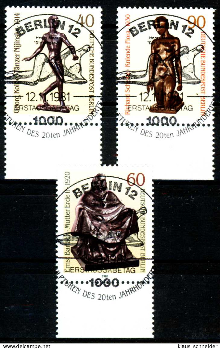 BERLIN 1981 Nr 655-657 Zentrisch Gestempelt URA X1E3556 - Used Stamps
