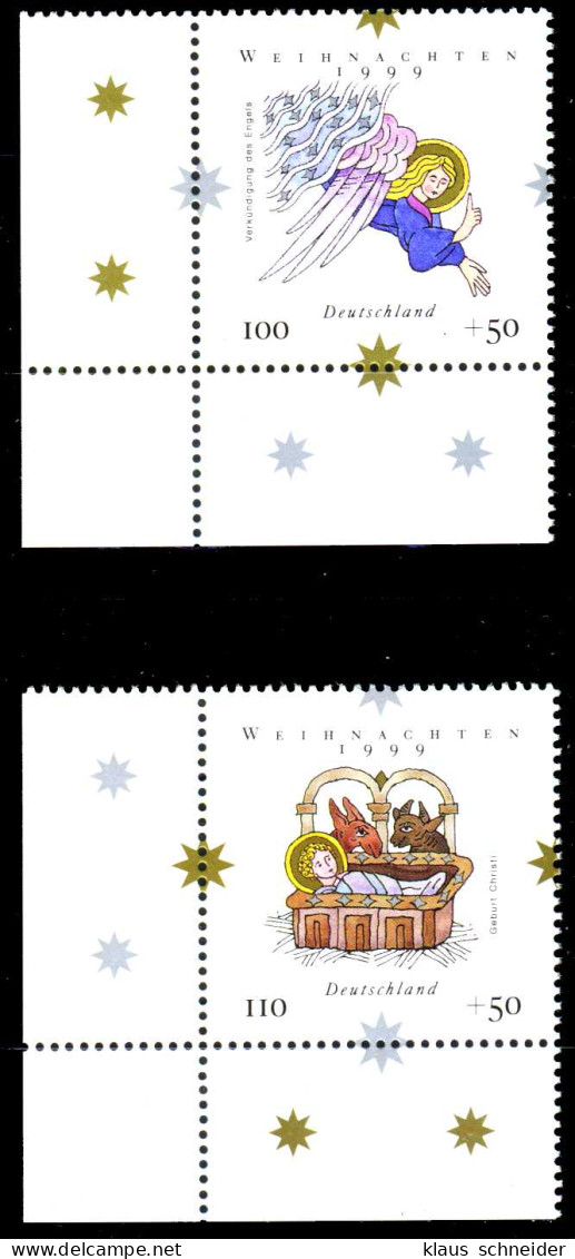 BRD 1999 Nr 2084-2085 Postfrisch ECKE-ULI X233D0E - Nuevos