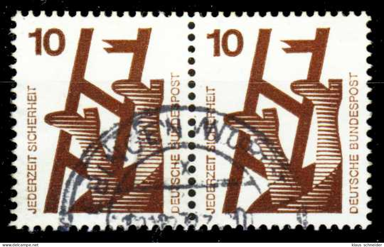 BRD DS UNFALLV Nr 696A Postfrisch WAAGR PAAR X27C6A6 - Unused Stamps