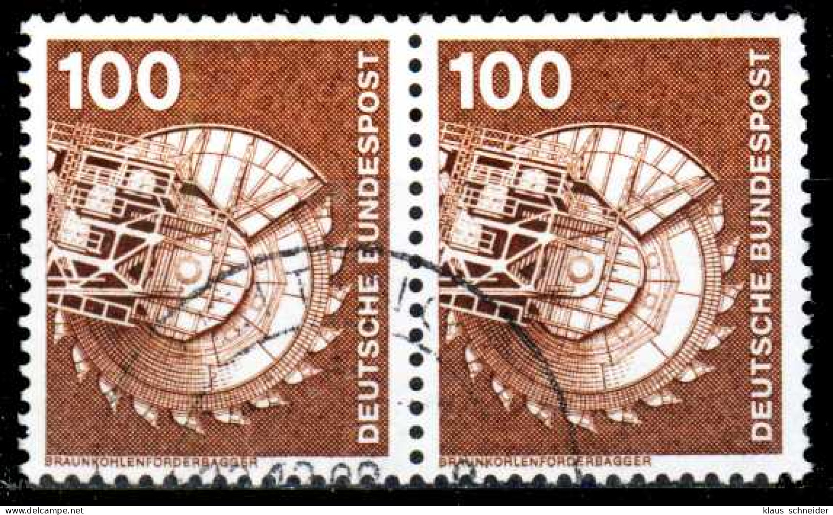 BRD DS INDUSTRIE U. TECHNIK Nr 854 Gestempelt WAAGR PAAR X28088A - Used Stamps