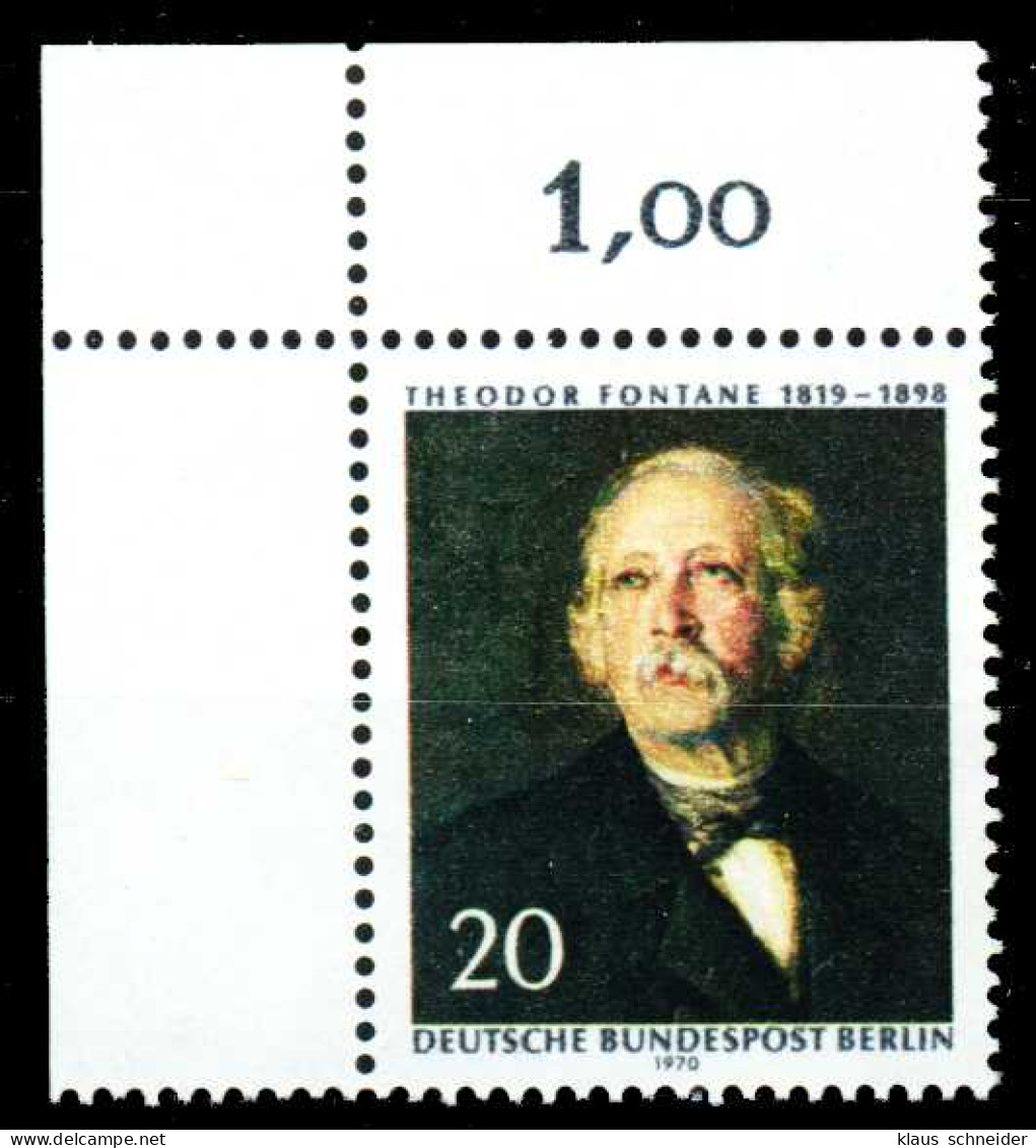 BERLIN 1970 Nr 353 Postfrisch ECKE-OLI X2BCA9A - Unused Stamps