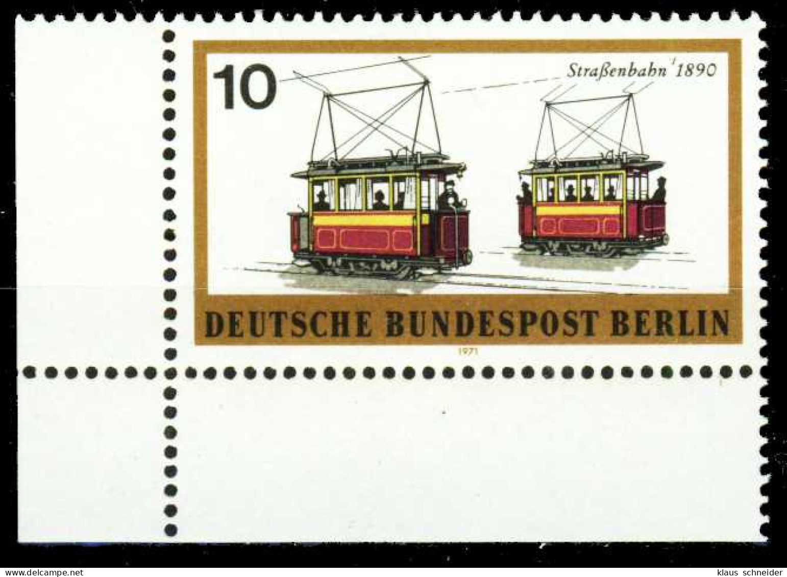 BERLIN 1971 Nr 380 Postfrisch ECKE-ULI X2BCADA - Unused Stamps