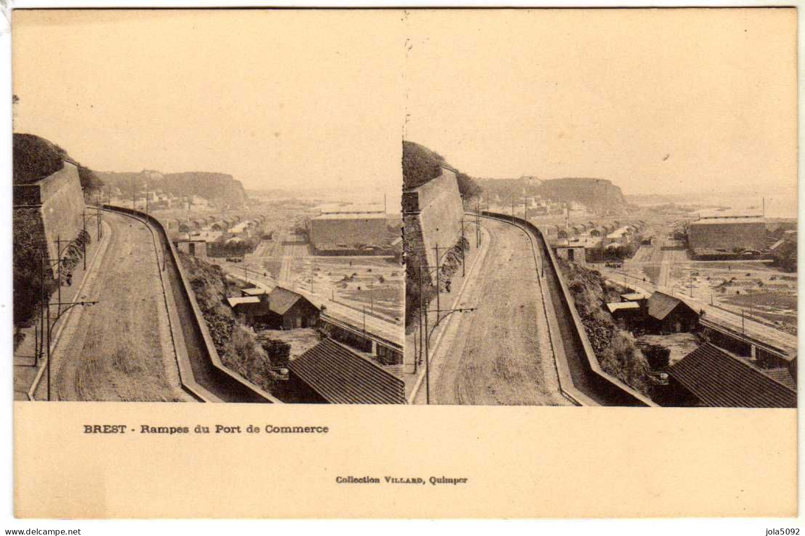 29 / BREST - Rampe Du Port De Commerce - Carte Stéréo - Brest