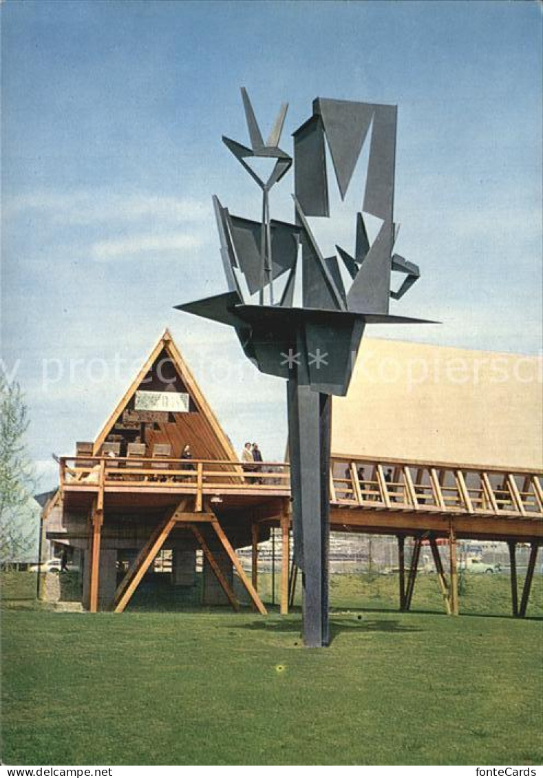12483493 Exposition Nationale Lausanne 1964 Voie Suisse Sculpture De Werner Wits - Autres & Non Classés
