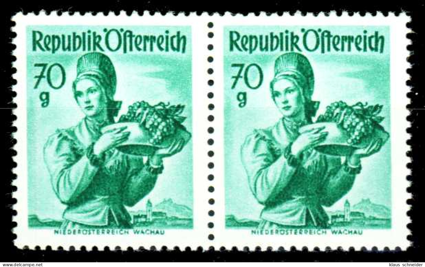 ÖSTERREICH DS TRACHTEN Nr 906IIyb Postfrisch WAAGR PAAR X35BE0E - Unused Stamps