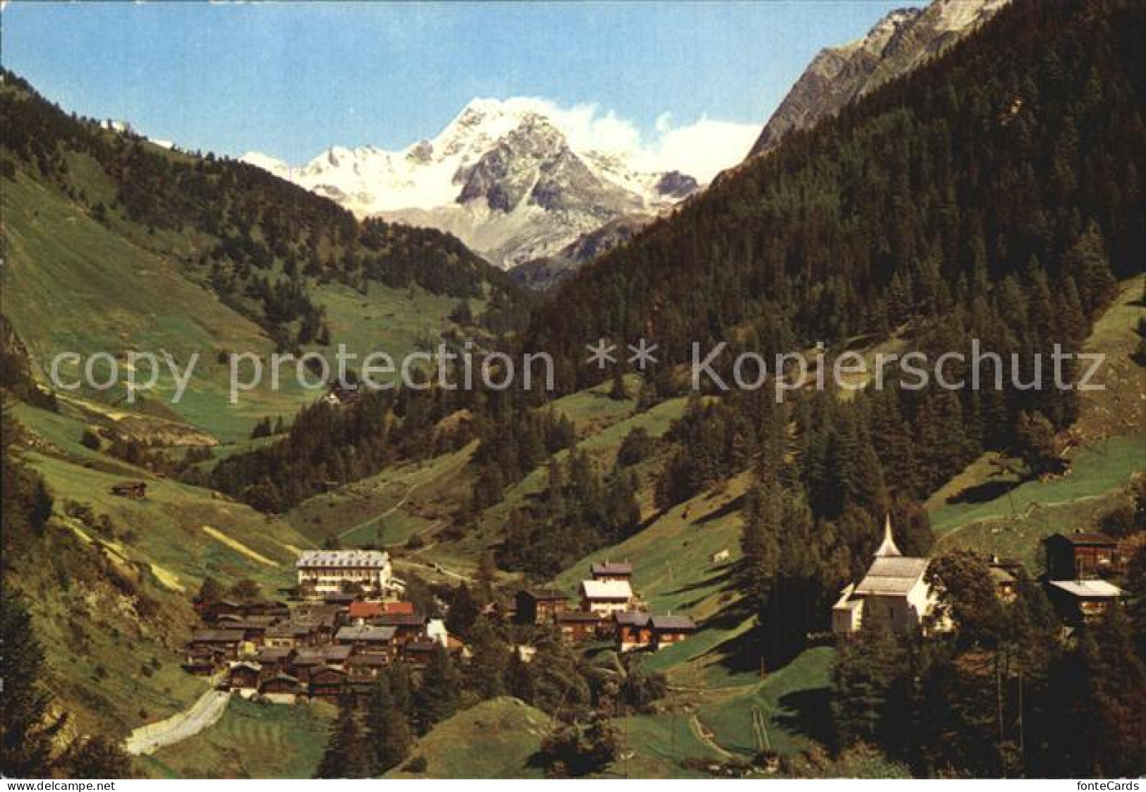 12482973 Binn Gesamtansicht Mit Ofenhorn Alpen Binn - Other & Unclassified