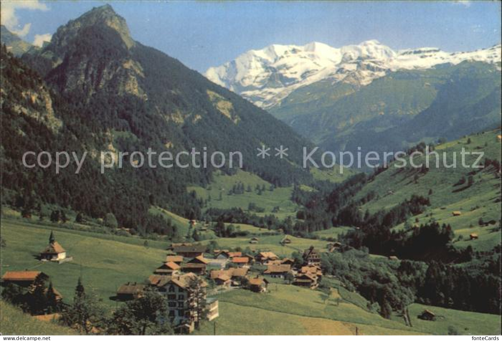 12482972 Kiental Panorama Mit Goldernhorn Und Bluemlisalp Berner Alpen Kiental - Andere & Zonder Classificatie