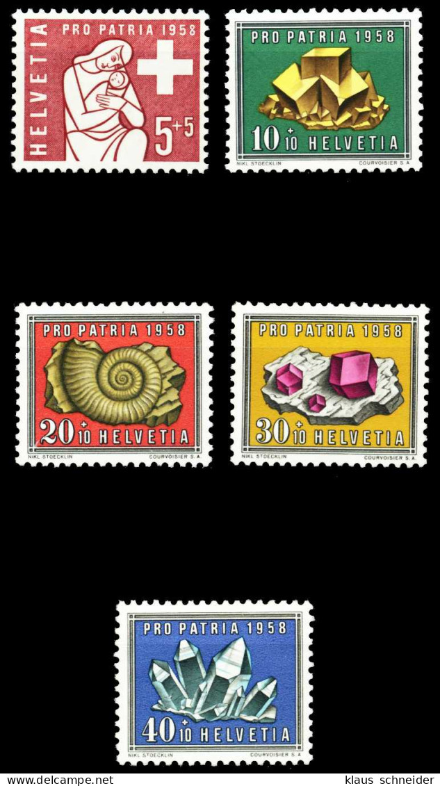 SCHWEIZ PRO PATRIA Nr 657-661 Postfrisch X4C9B12 - Unused Stamps